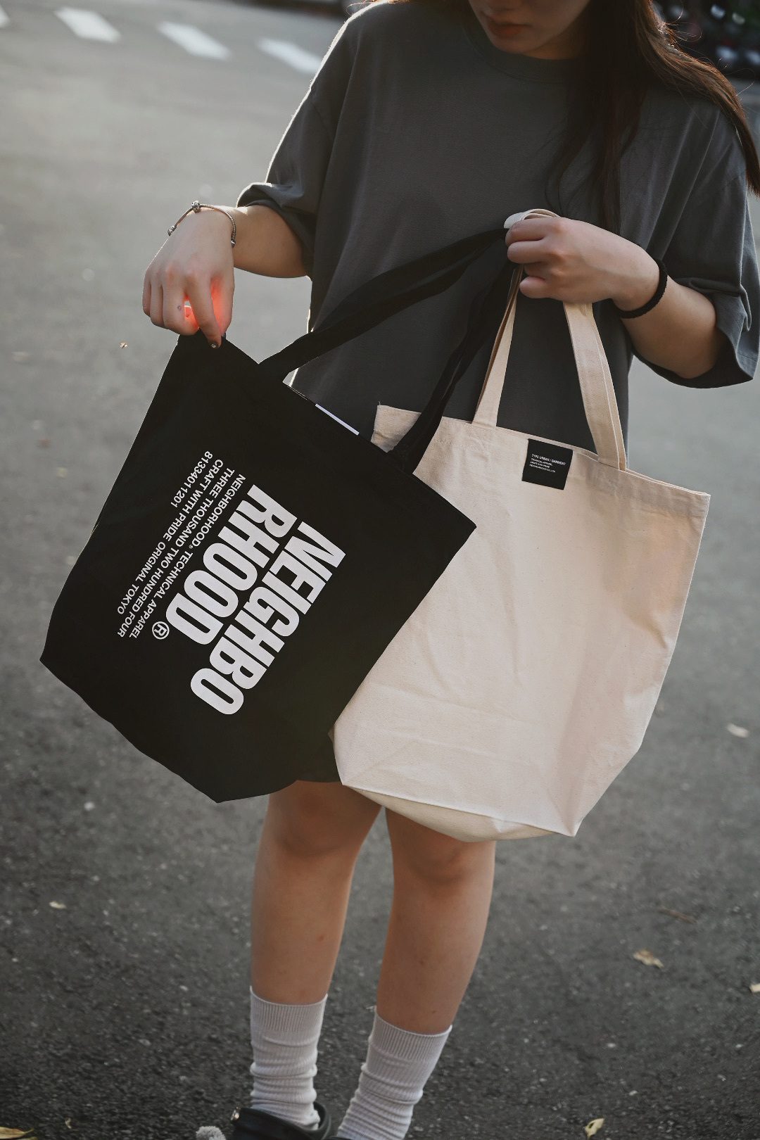 <快速出貨> Neighborhood 帆布 手提肩背包 米