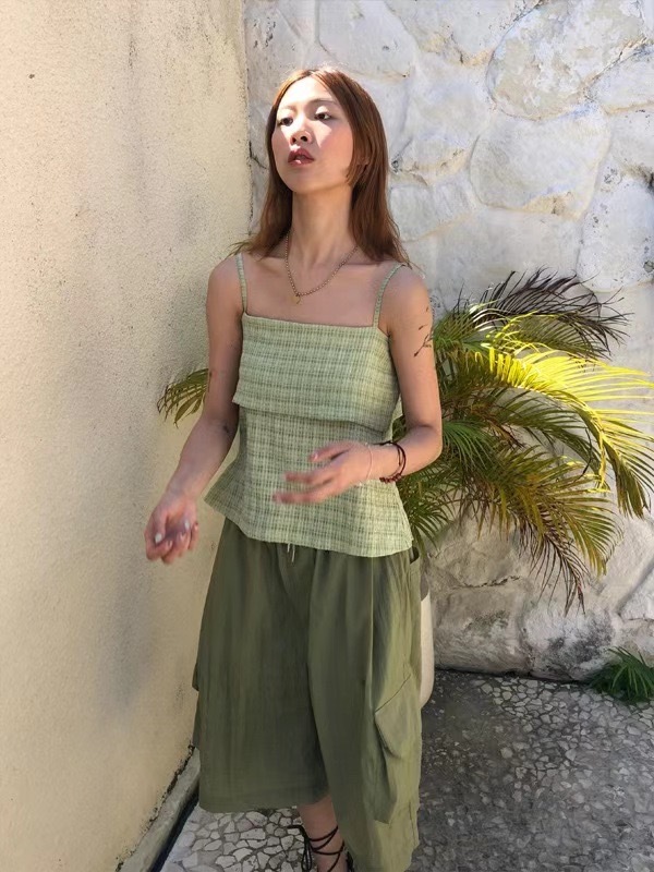 🇰🇷韓國 側口袋 寬鬆 尼龍 五分 短褲