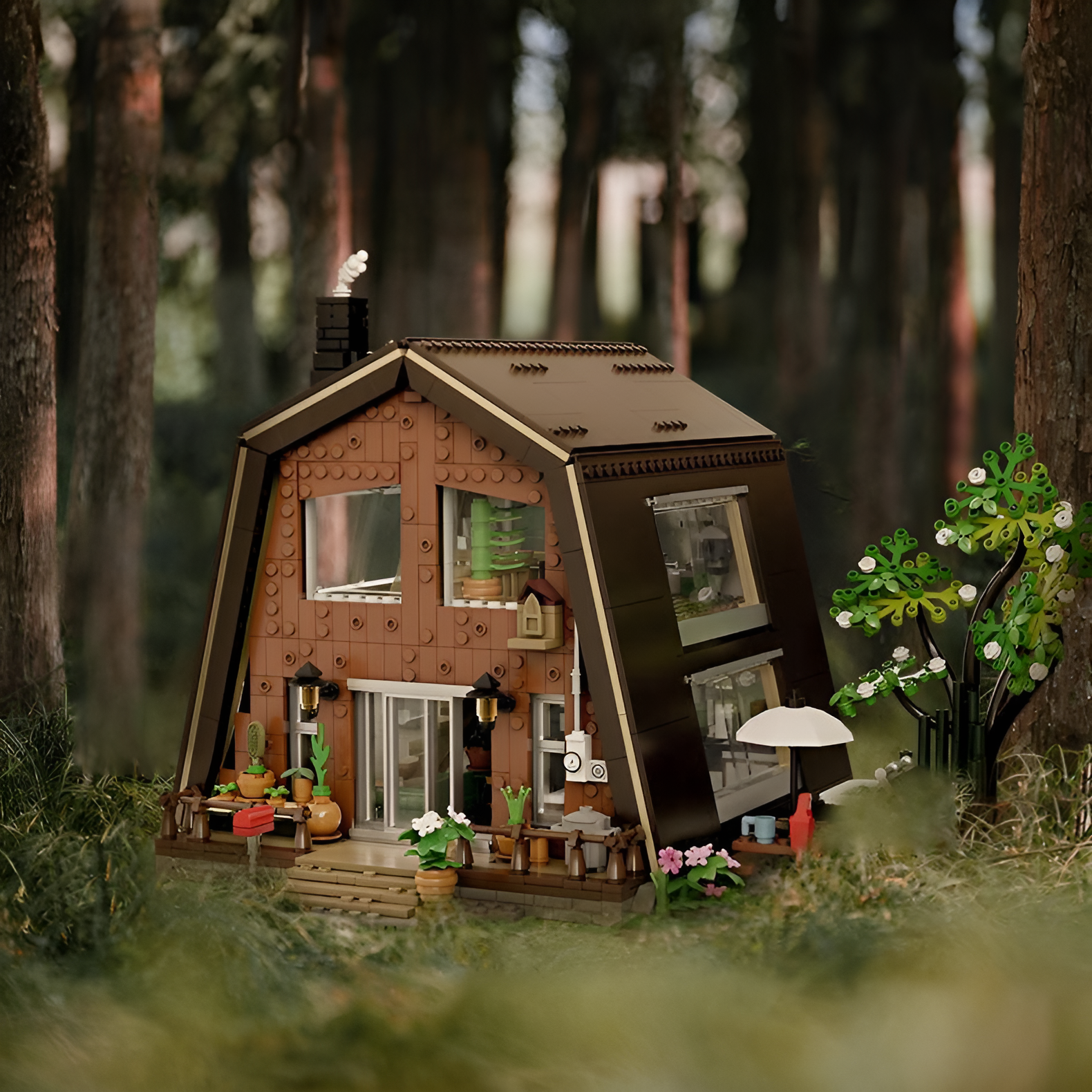 拼奇 森林小屋 小木屋 收藏積木(85003)