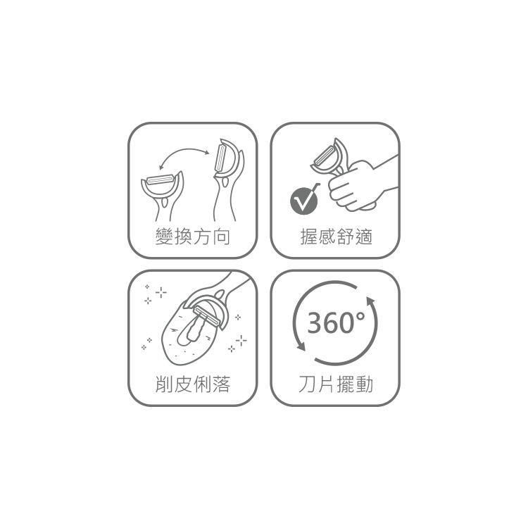 HKT202 Chef！雙向變換削皮器