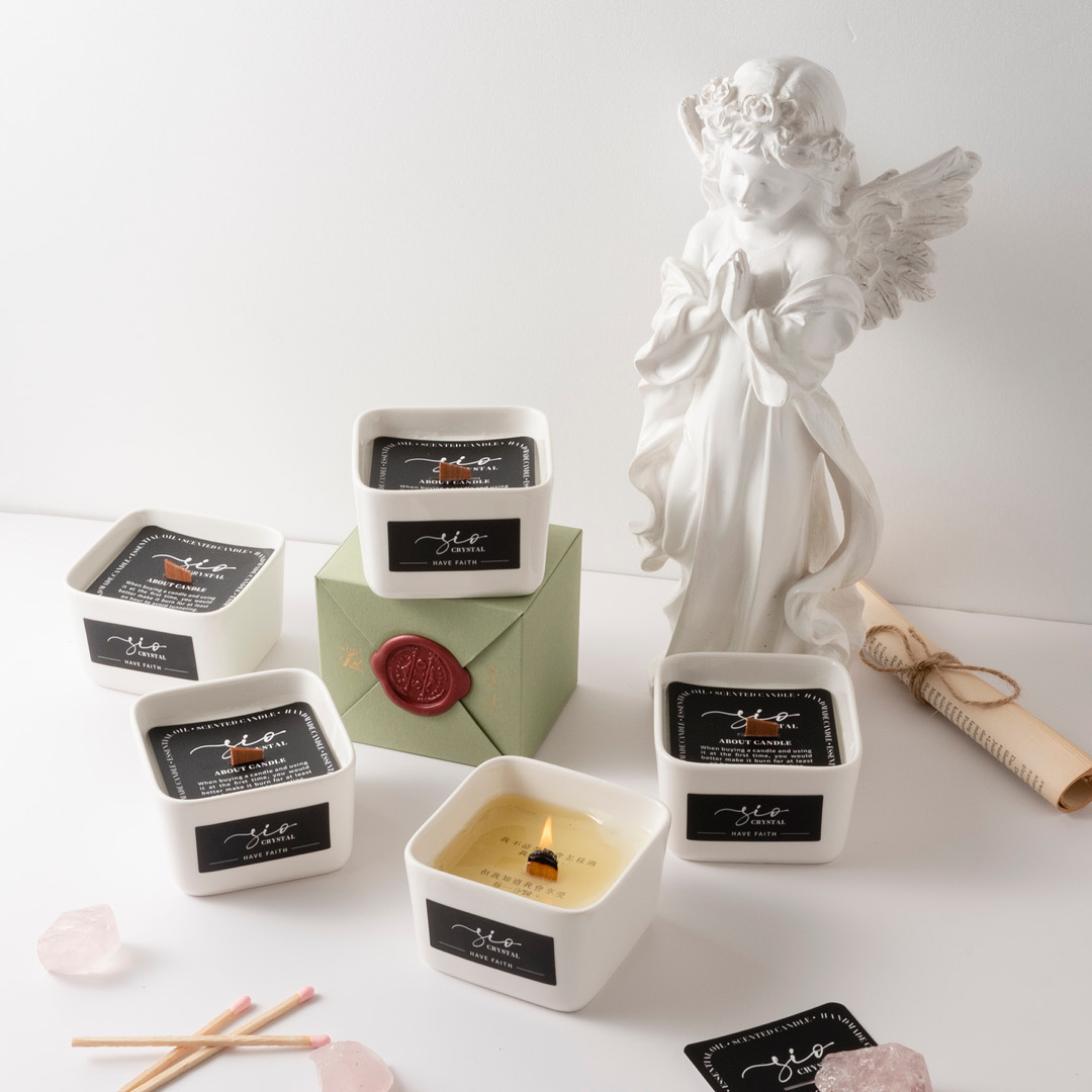 【能量水晶蠟燭】客製文字款告白蠟燭-共五款可選