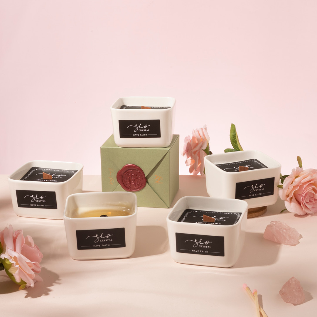 【能量水晶蠟燭】客製文字款告白蠟燭-共五款可選