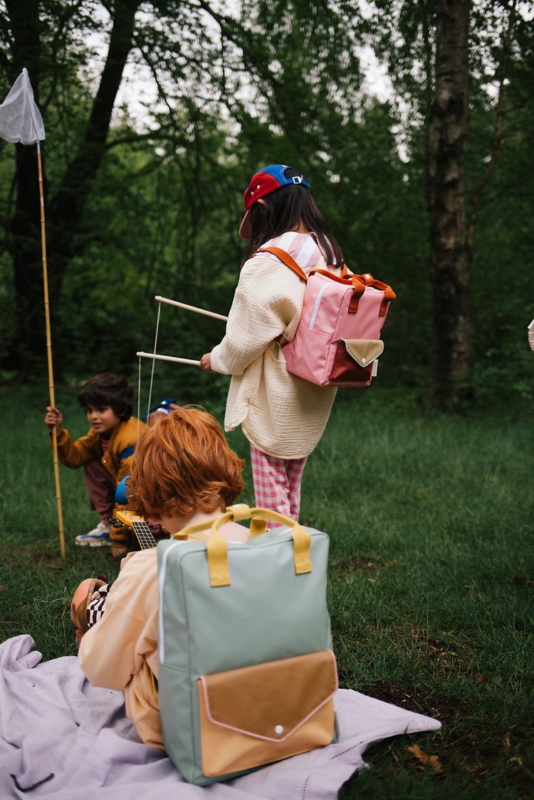 荷蘭Sticky Lemon 信封背包 (大) - Map Green