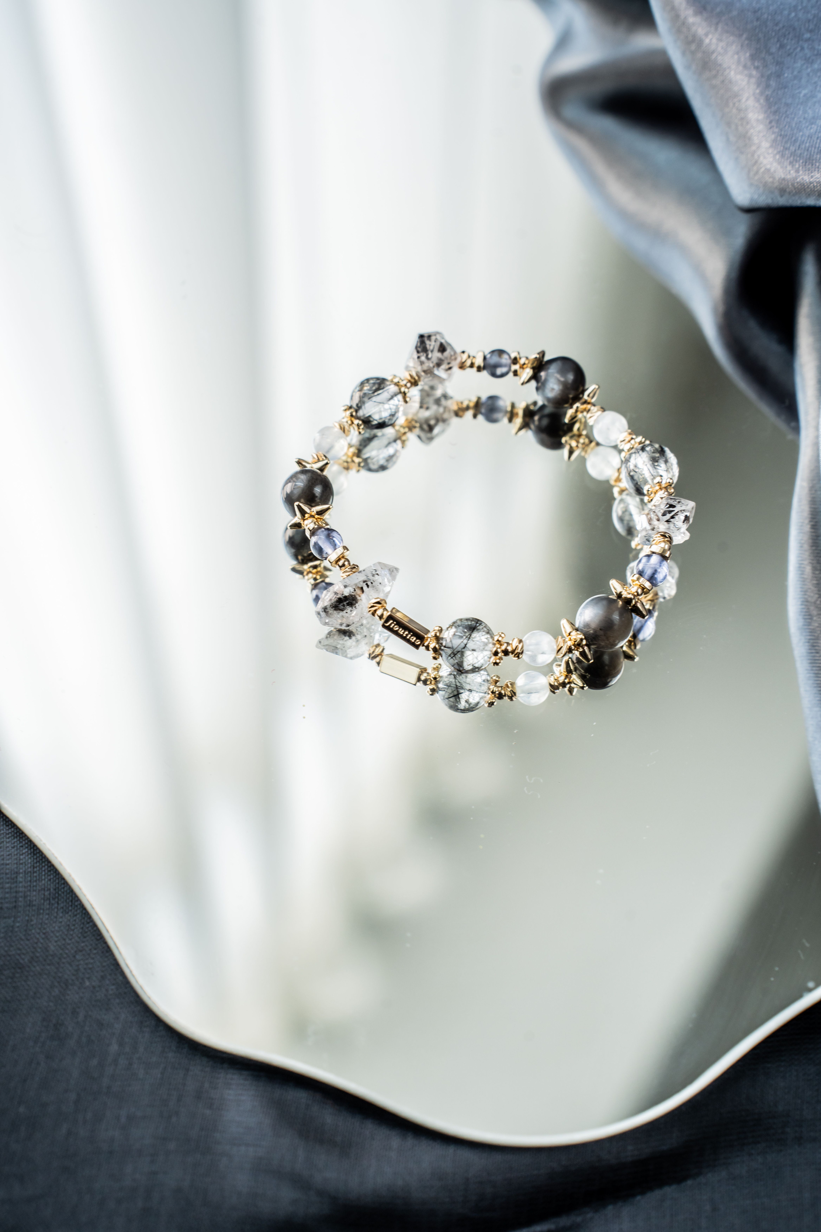 流星雨的祝福：閃靈鑽｜骨幹黑太陽 ｜ 堇青石 ｜黑髮晶 ｜ 藍月光