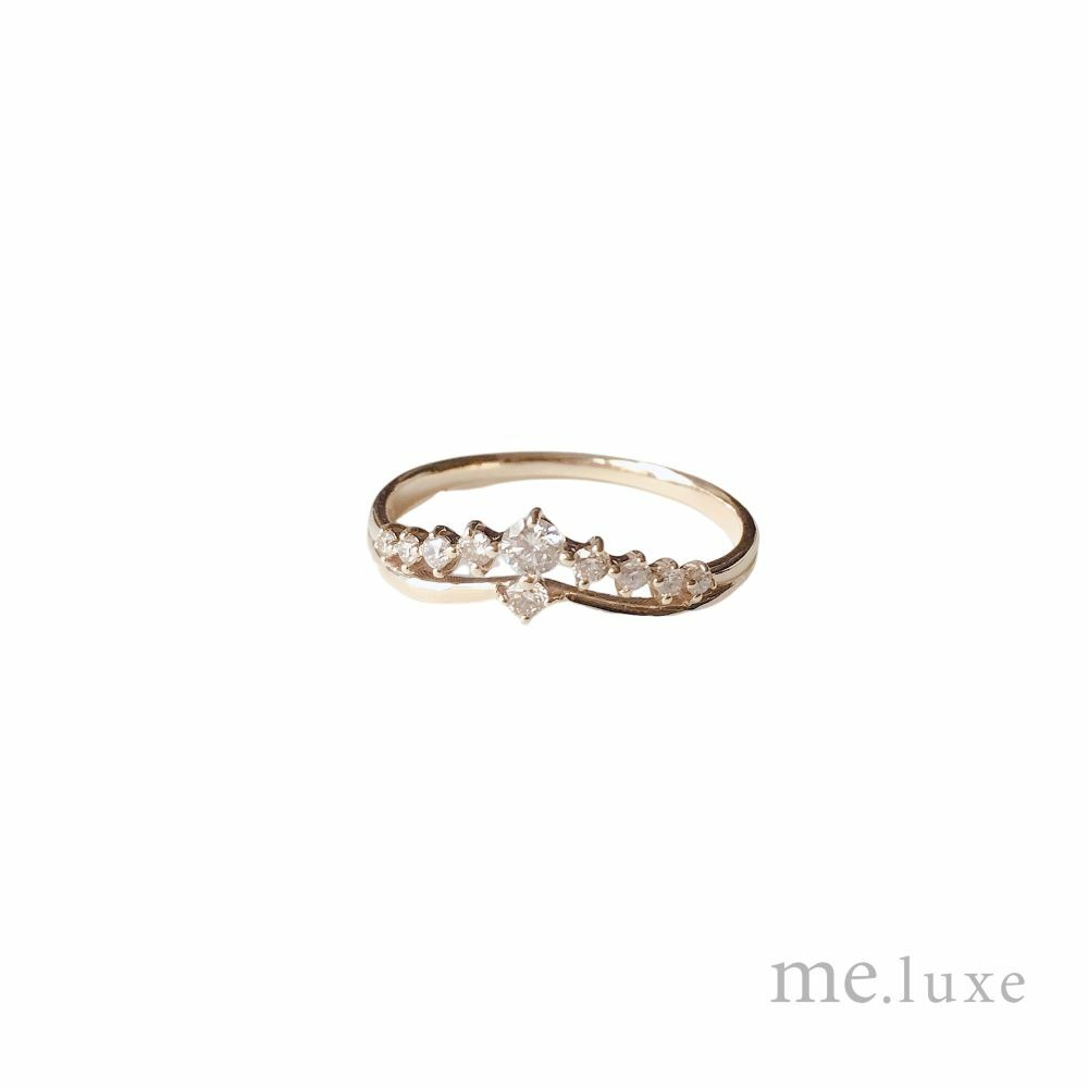 【me.luxe】K10雙層21分鑽石戒