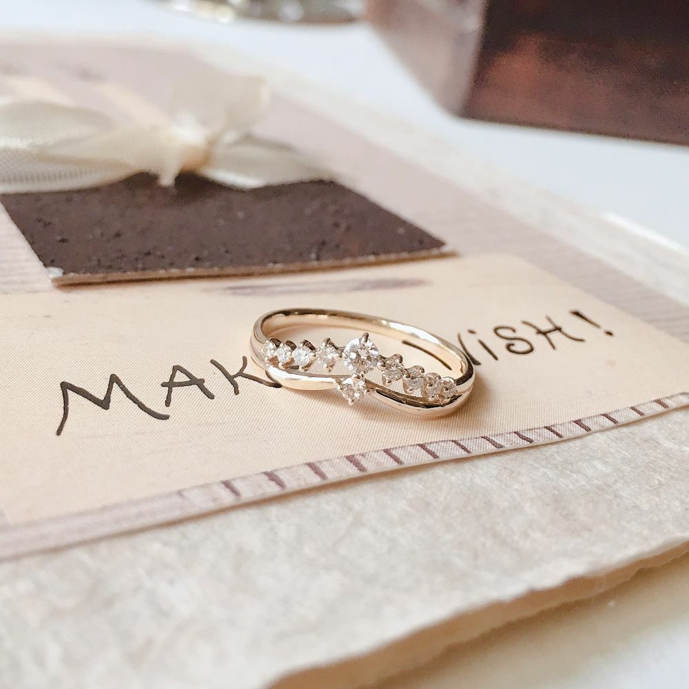 【me.luxe】K10雙層21分鑽石戒