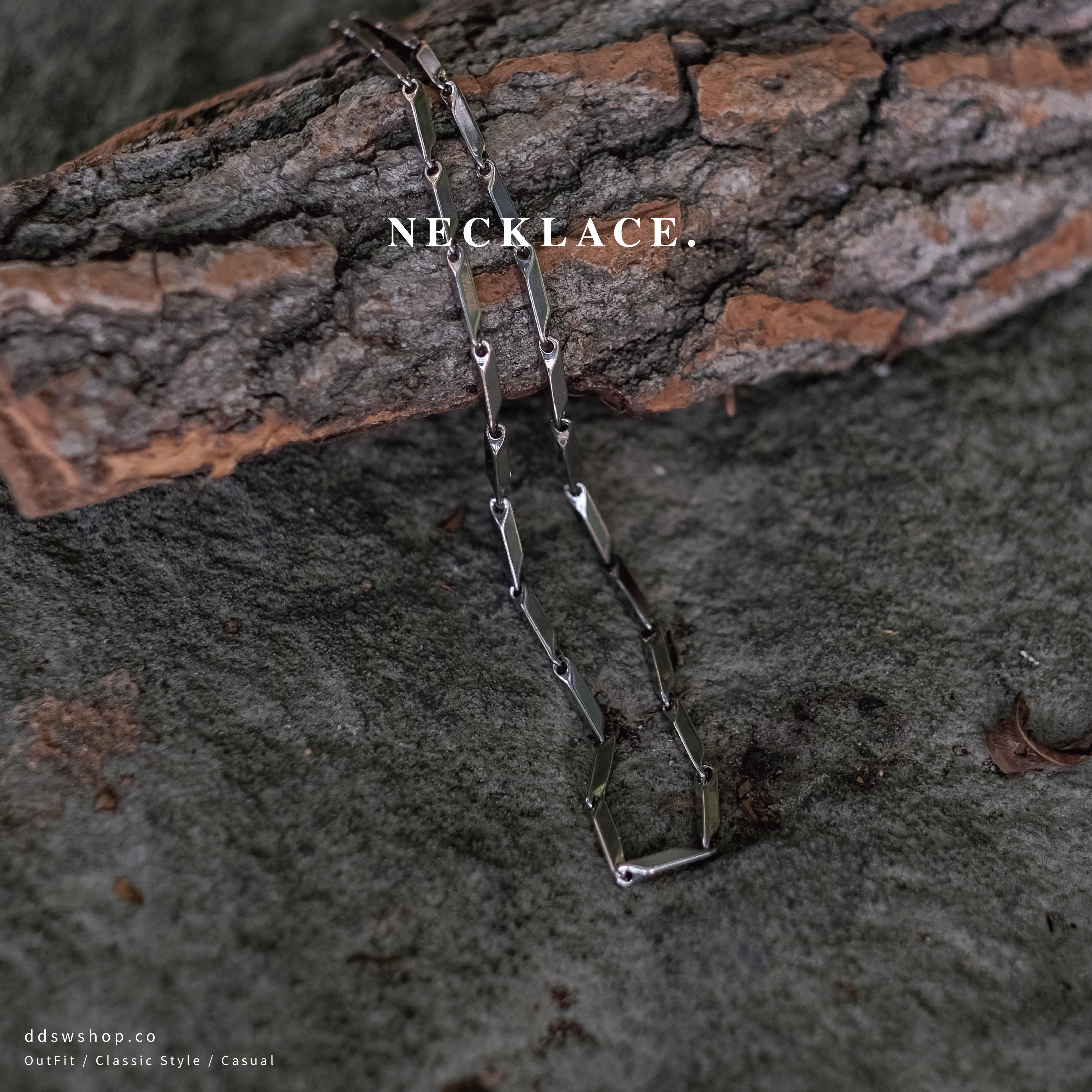 D.ecorate 簡約鈦鋼瓜子鍊