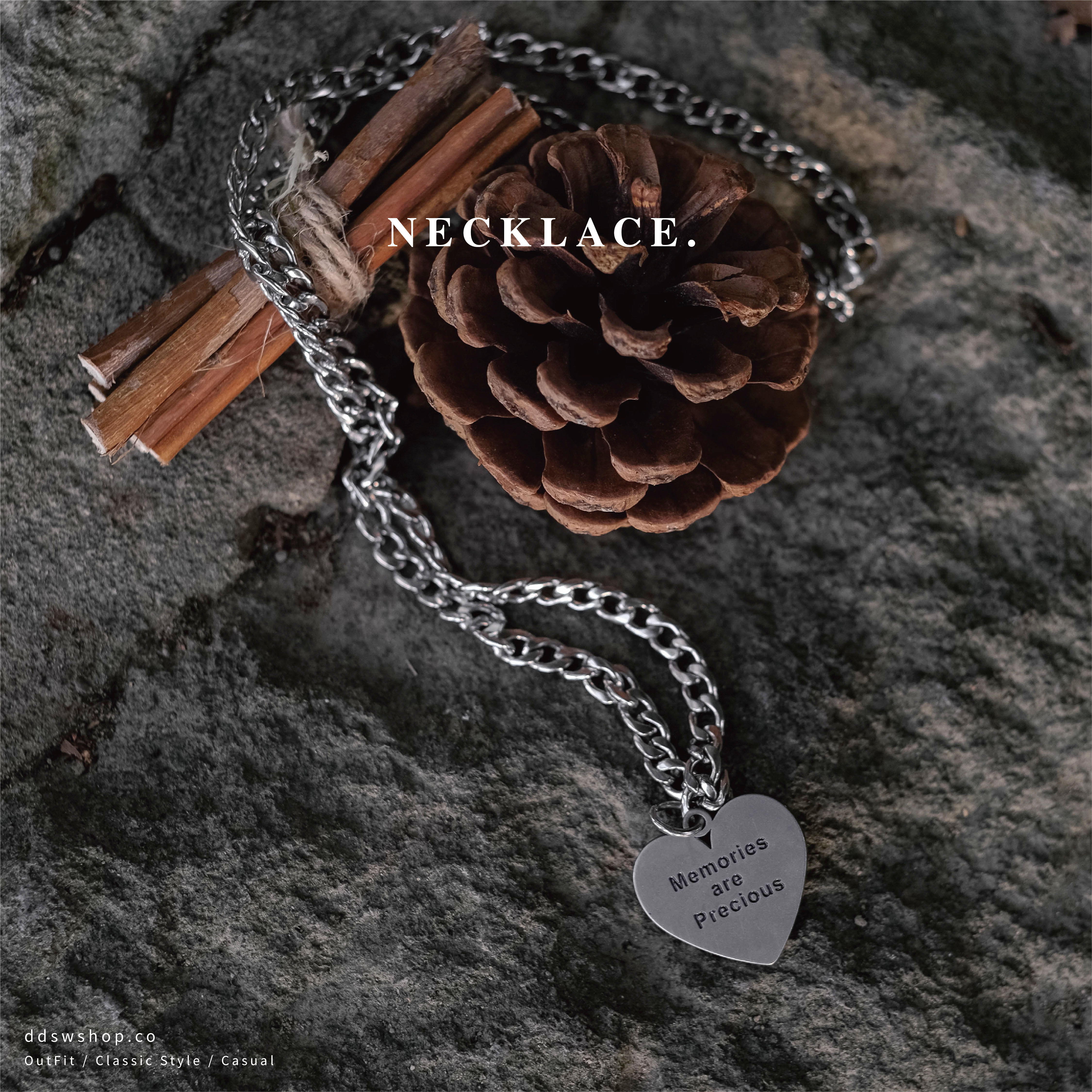 D.ecorate Y2K做舊愛心項鍊