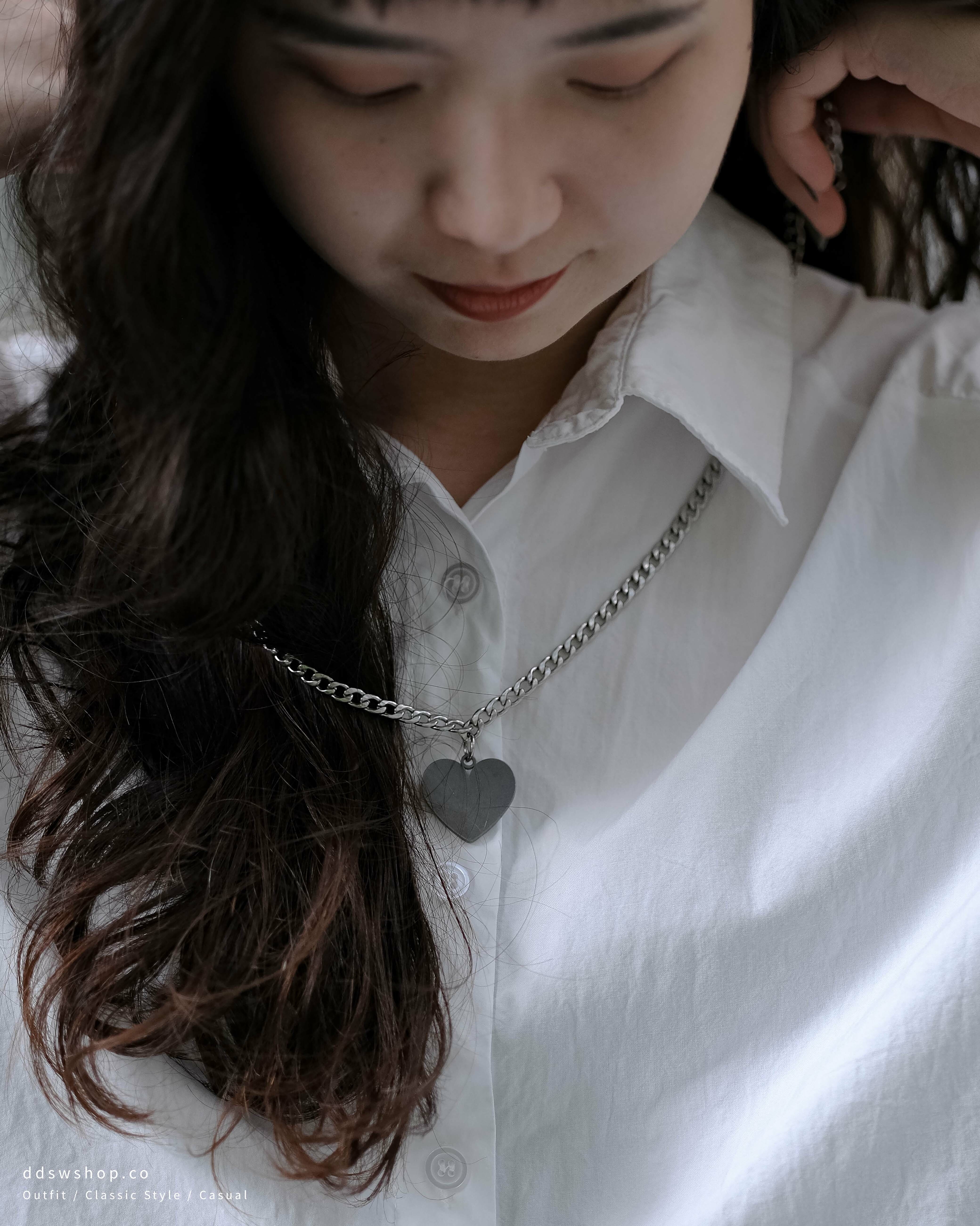 D.ecorate Y2K做舊愛心項鍊