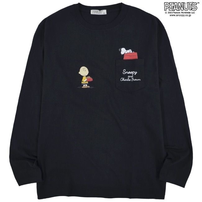 SN0146 Snoopy Long Sleeves (Black)