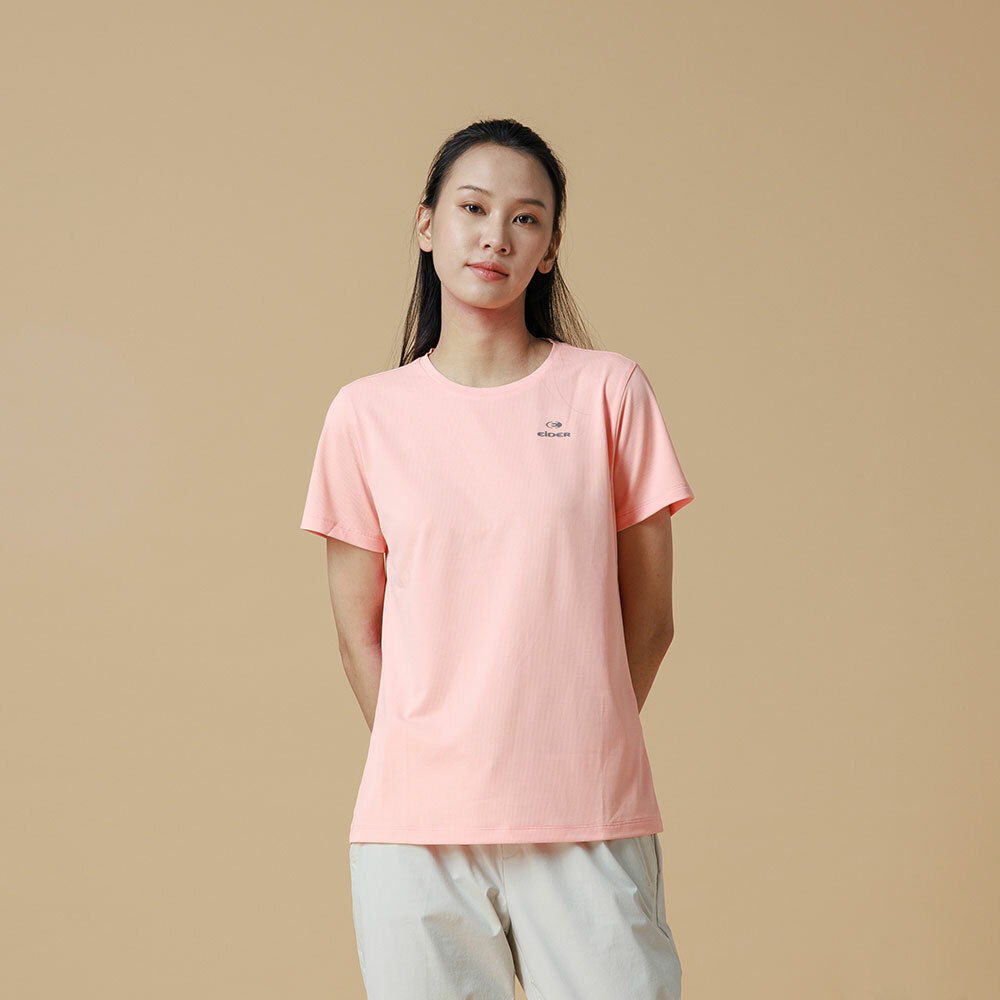 【EIDER】女速乾涼感短袖圓領衫 / 22EDWM22204-[黃綠、珊瑚]