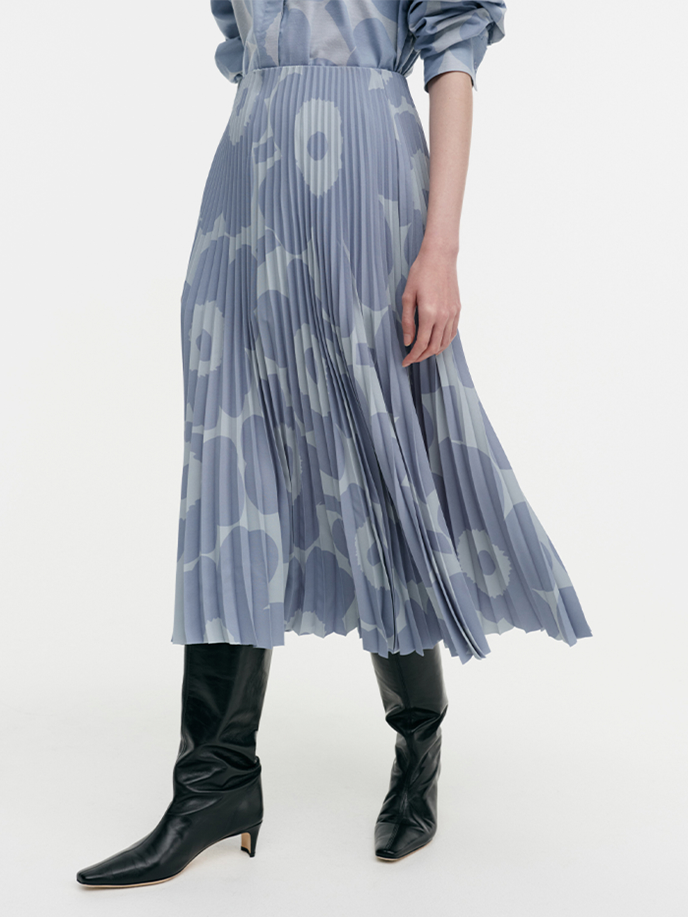 marimekko Kyllikki plissee skirtプリーツスカート