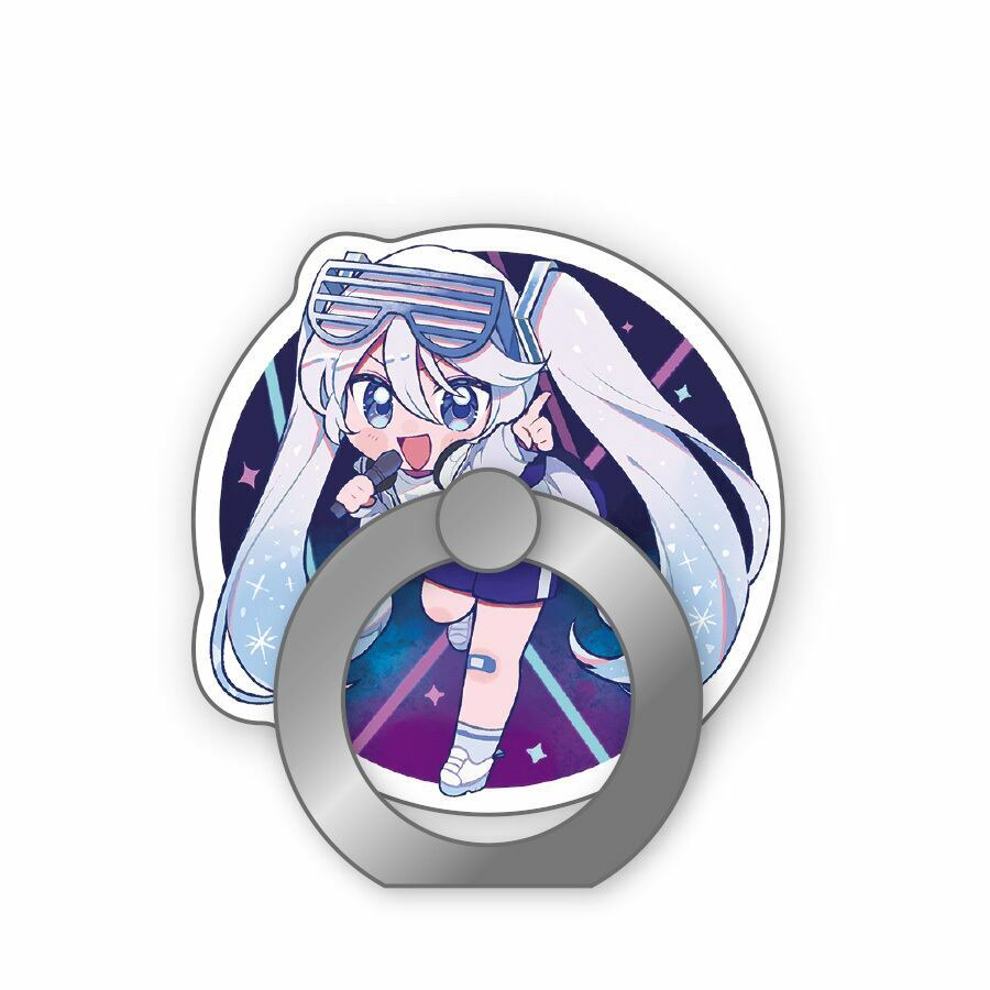 初音未來-手機支架-雪ミクスマホリング-如月憂