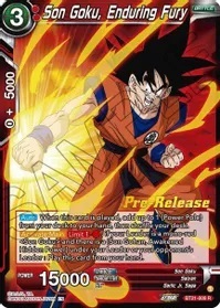 (Pre-Release) BT21-009 Son Goku, Enduring Fury