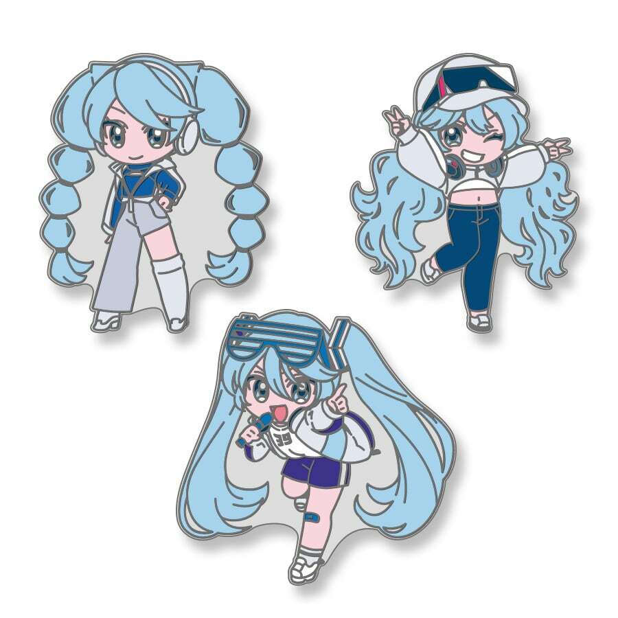 初音未來-胸章套裝-雪ミクピンズセット(如月憂)