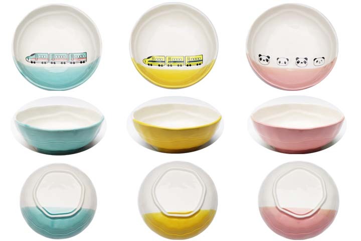 日本新幹線萬古燒陶瓷飯碗