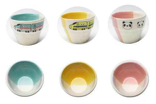 日本新幹線萬古燒陶瓷杯