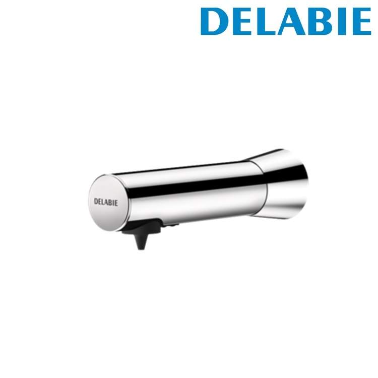 Delabie "BINOPTIC" 512051PUK Wall-mounted electronic soap dispenser, mains supply with 230/6V transformer(UK Plug)