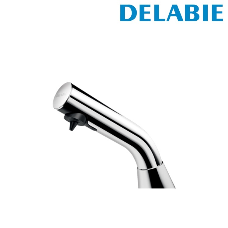 Delabie "BINOPTIC" 512021PUK Deck-mounted electronic soap dispenser, mains supply with 230/6V transformer(UK Plug)