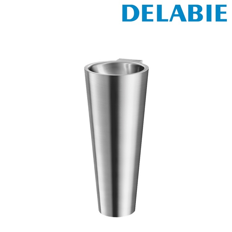 Delabie BAILA 120170 Floor-standing washbasin, no tap hole, bacteriostatic 304 stainless steel