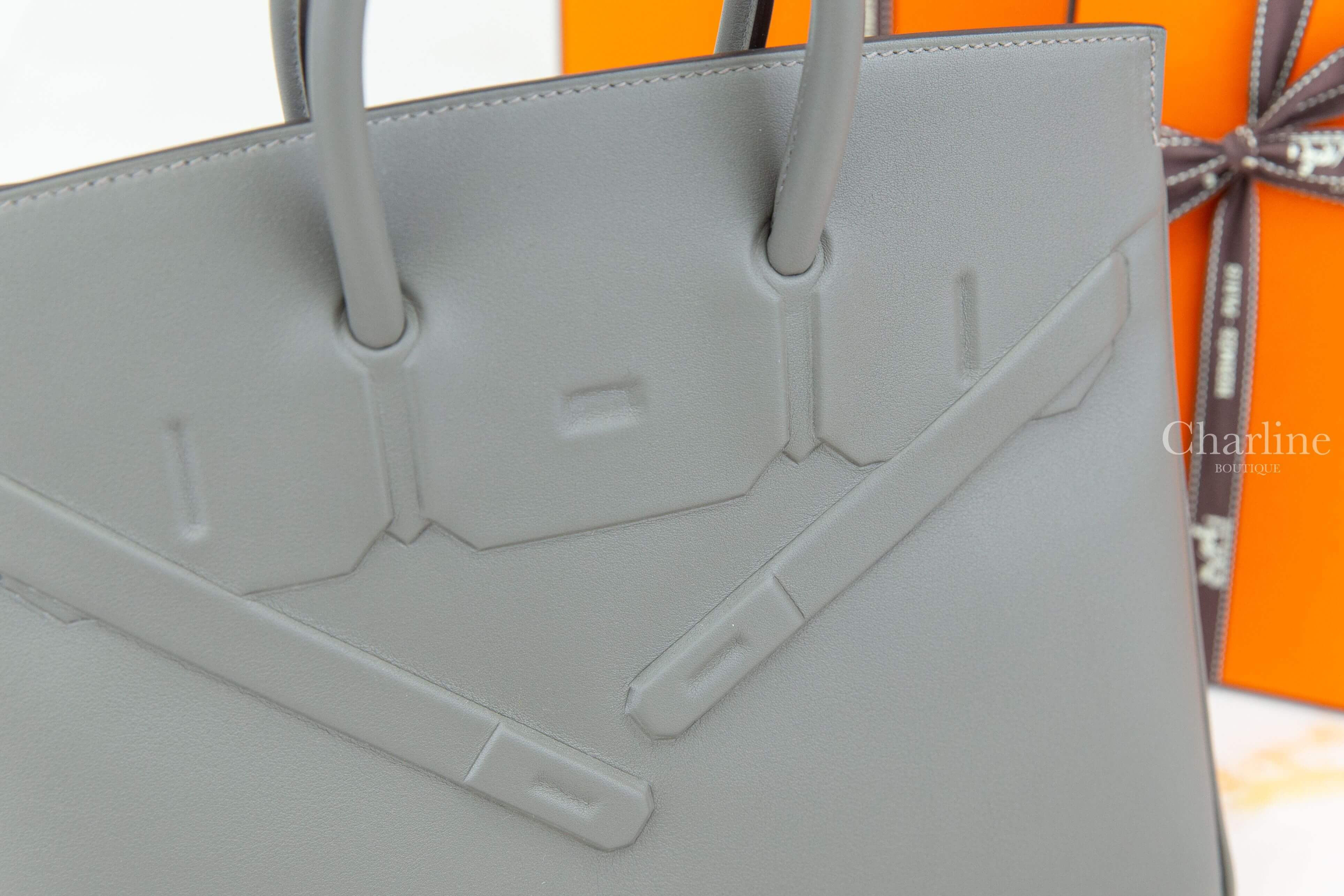 Hermès Birkin Shadow 25cm 0L Gris Meyer Swift 積雨雲灰鉑金包