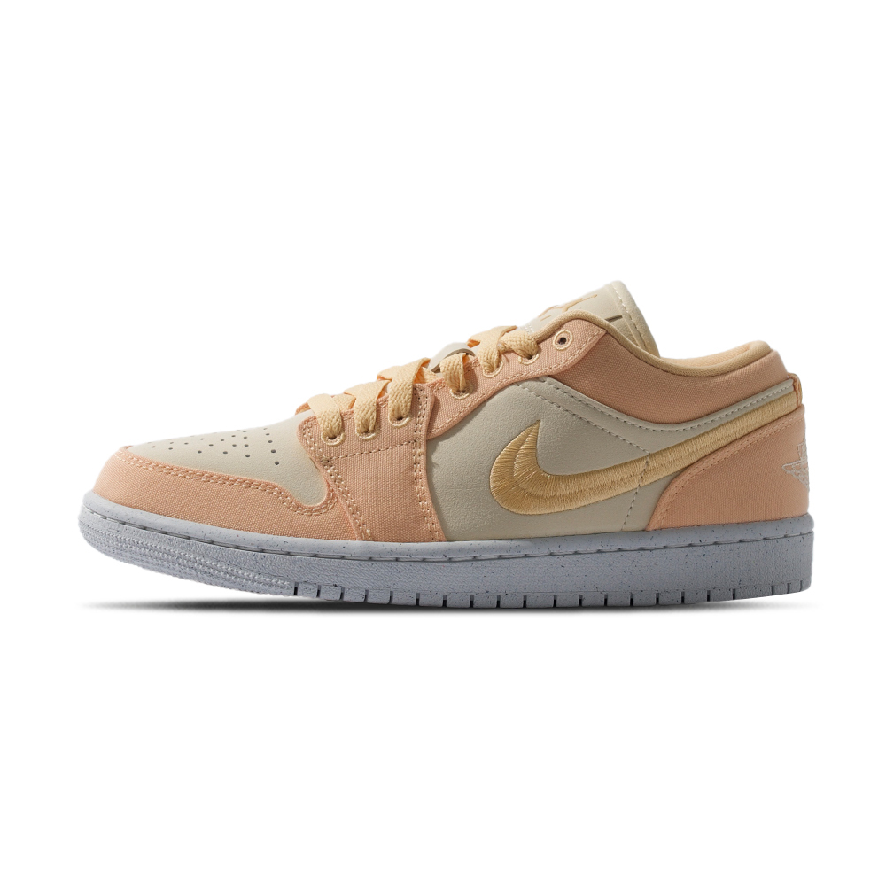 Nike Air Jordan 1 Low SE Canvas 女 橘黃 喬丹 經典 刺繡 休閒鞋 DV0426-200