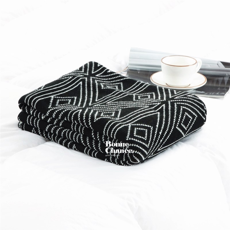 北歐幾何圖騰沙發毯 一色