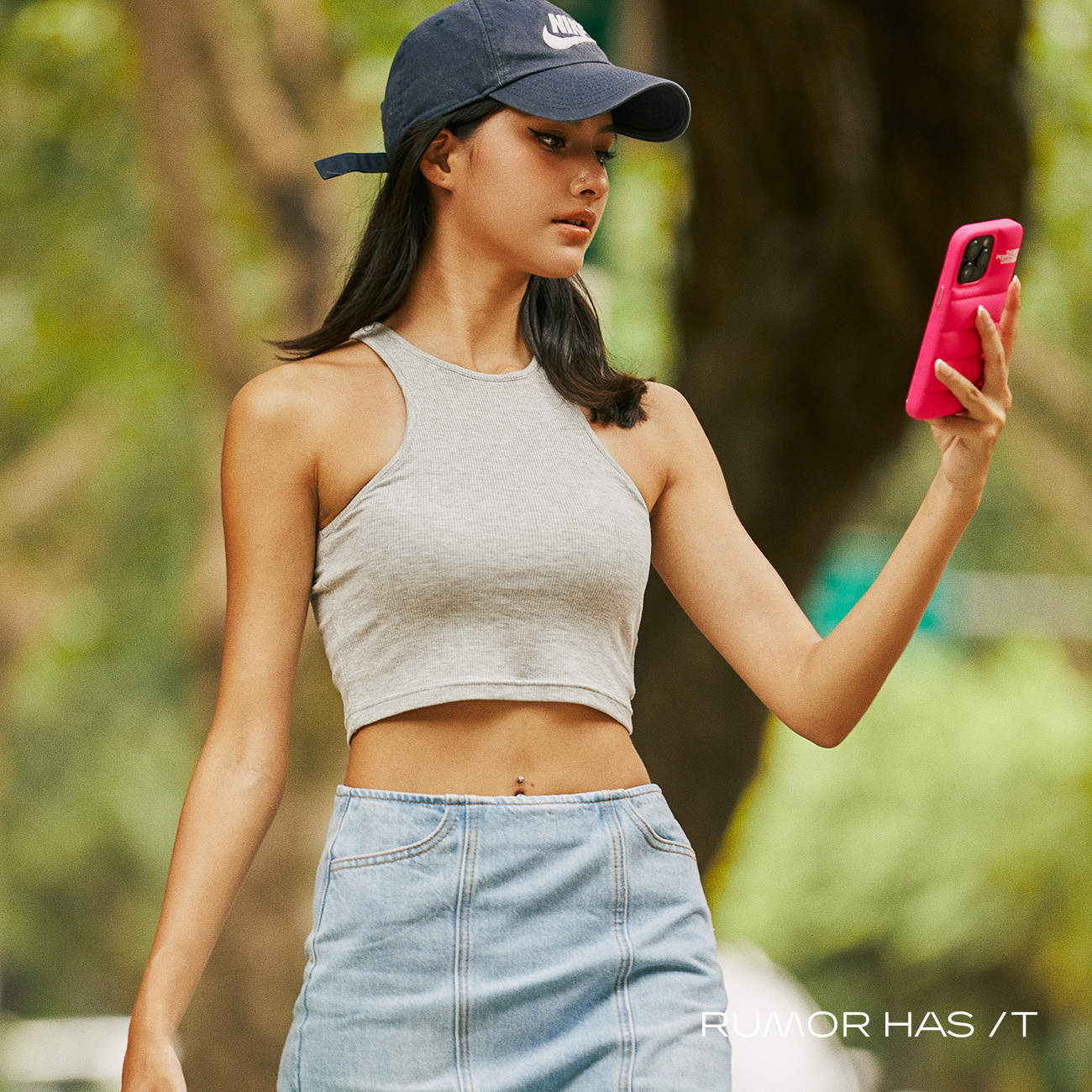 Summer Basic Bra Top-Light Gray