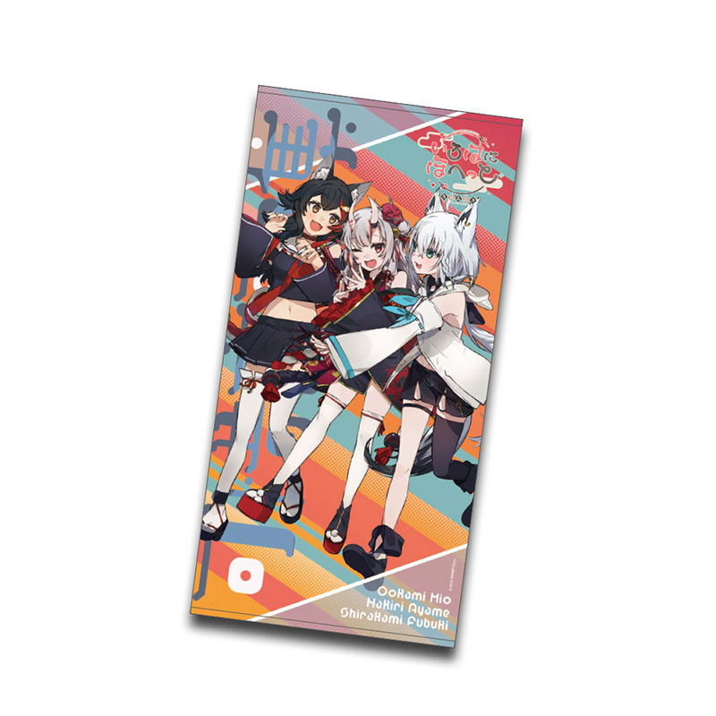 「官方代購」 Hololive 可惜夜歌集 紀念商品 #5 浴巾 🌲😈🌽  大神/百鬼/Fubuki