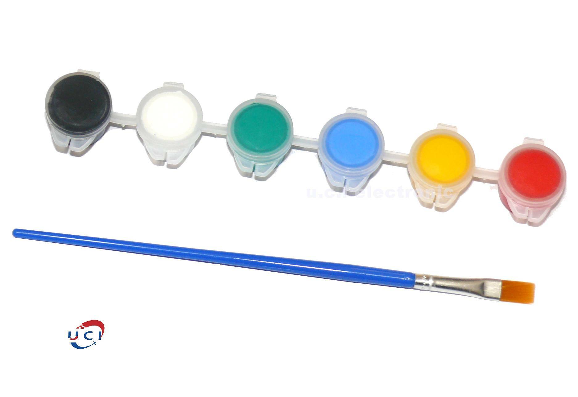 【UCI電子】(二H-3)  6色顏料 丙烯顏料套裝diy美術繪畫塗鴉石膏顏料 水彩