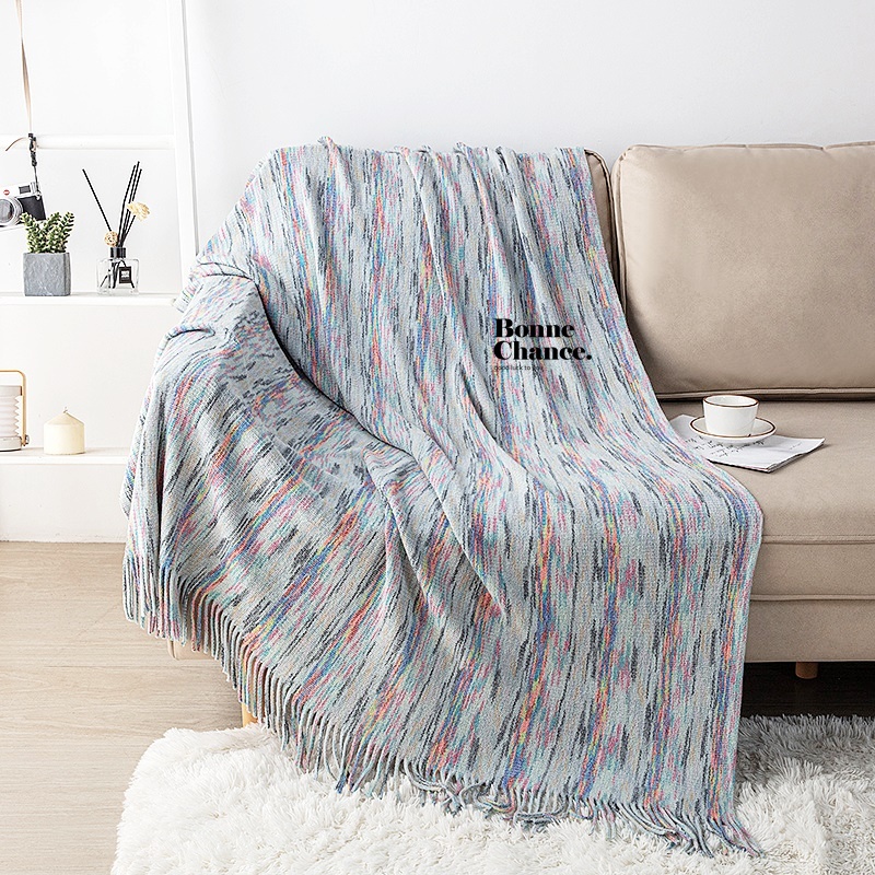 北歐民族風彩絲沙發毯 四色