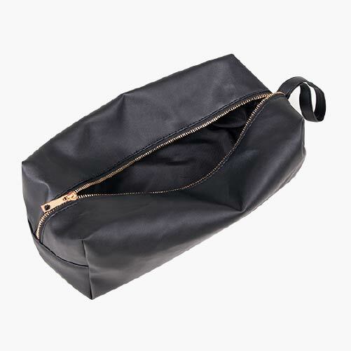 SN 手提仿真皮 PU 玩具收納袋 黑色