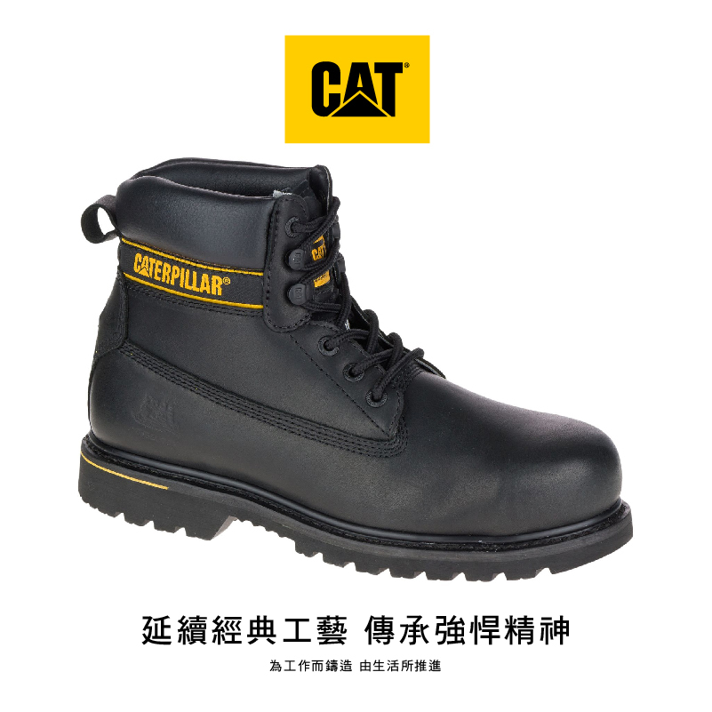 【CAT-Holton SB  E FO HRO SRC｜SRC鍛造鋼頭安全鞋 黑色】