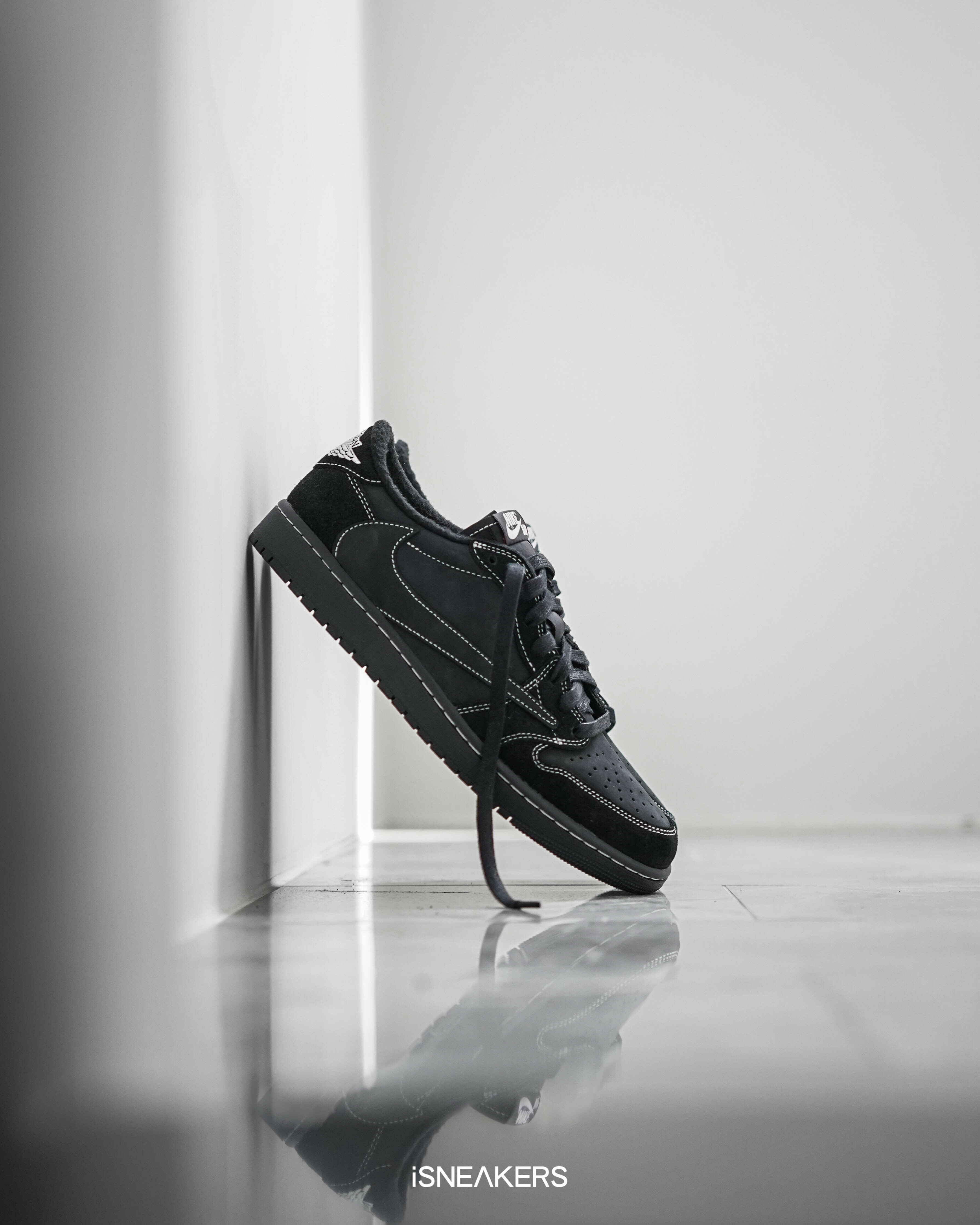 iSNEAKERS｜Travis Scott x Air Jordan 1 OG “Black/Phantom” 倒鉤 黑武士倒勾 DM7866-001