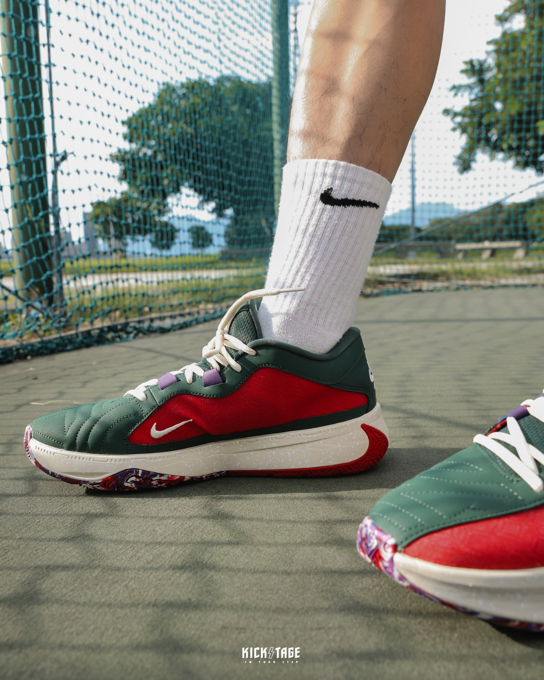 **特價商品售出不退換**男鞋 NIKE ZOOM FREAK 5 EP 紅綠金公鹿 字母哥 籃球鞋【DZ2945-600】25SALE