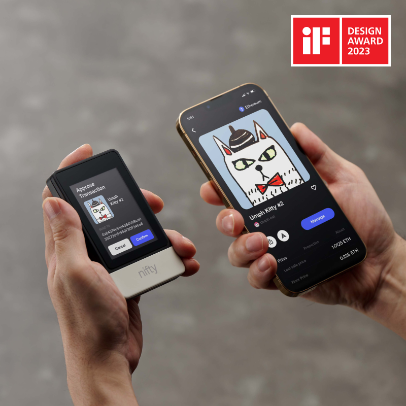 SecuX Nifty | NFT 專用圖像顯示電子冷錢包