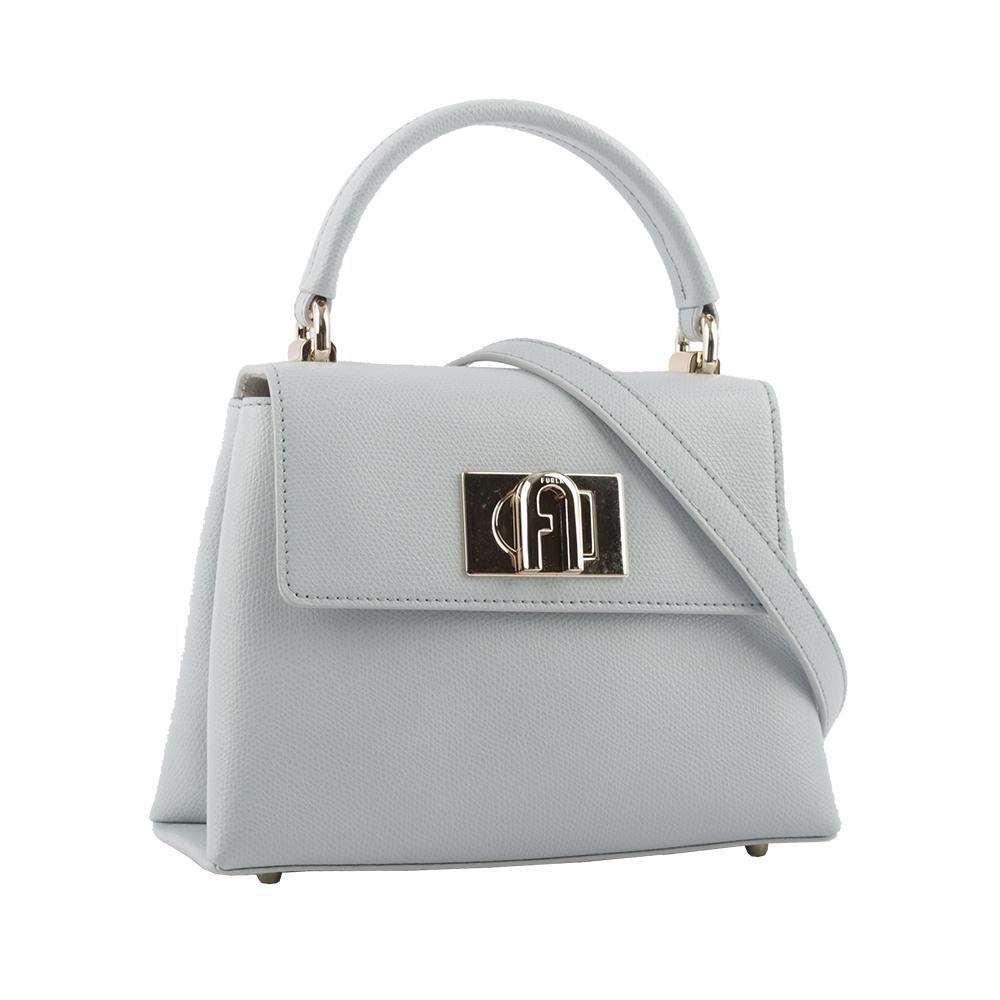 【FURLA】1927 拱門轉釦迷你手提/斜背二用包