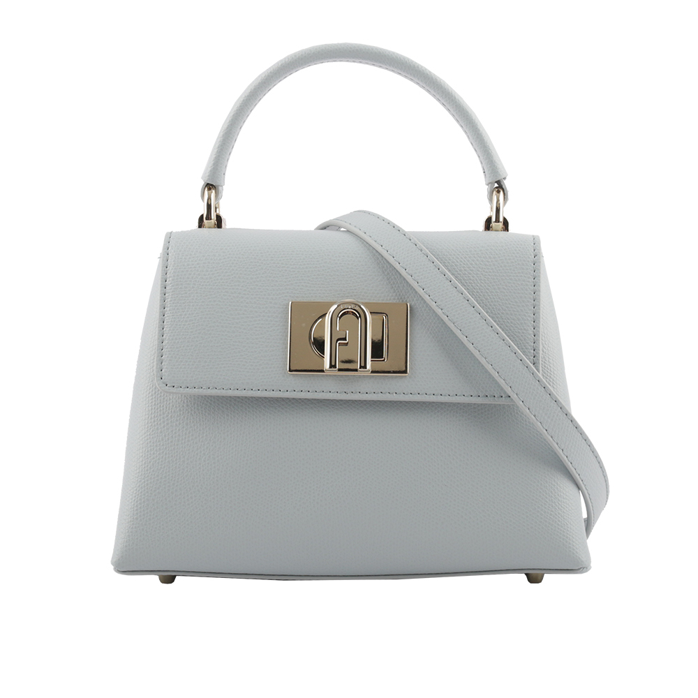 【FURLA】1927 拱門轉釦迷你手提/斜背二用包