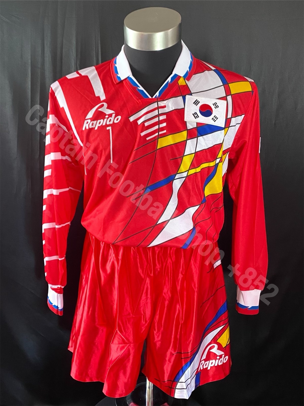 South Korea 1995 Rapido Third Long Sleeve official shirt with game shorts