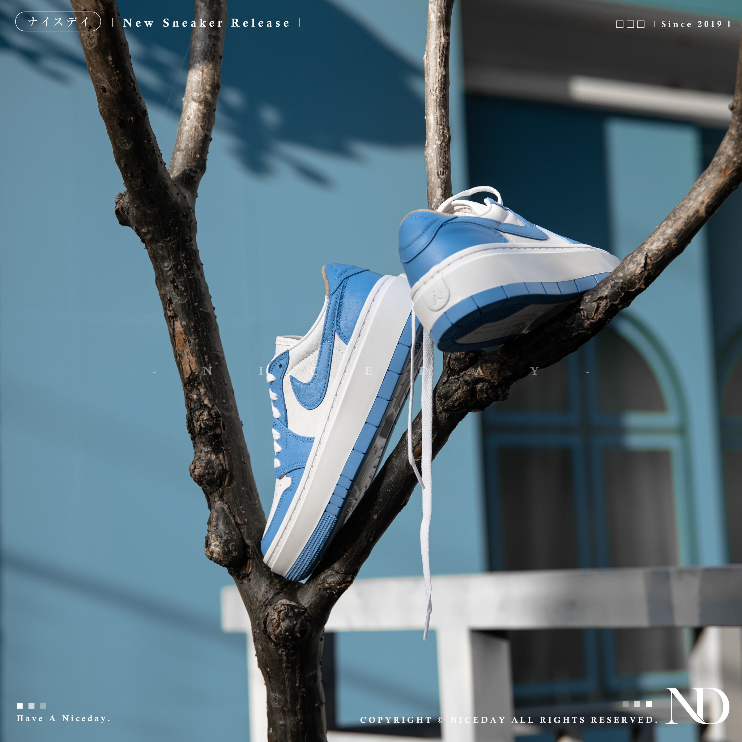 NICEDAY 代購 Nike Air Jordan 1 Low LV8D UNC 北卡藍 女款 DQ3698-141