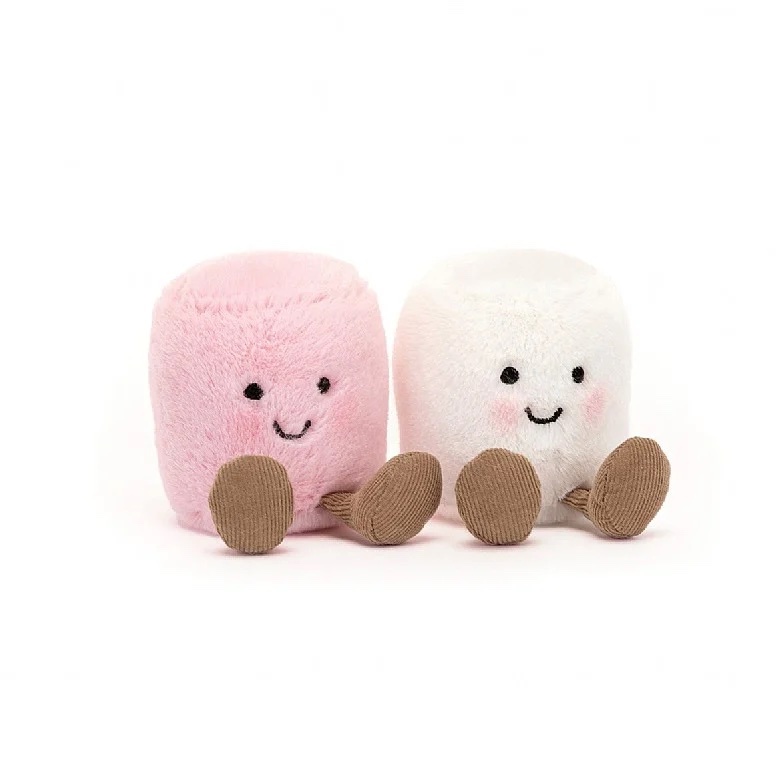 JELLYCAT Amuseables Pink and White Marshmallows
