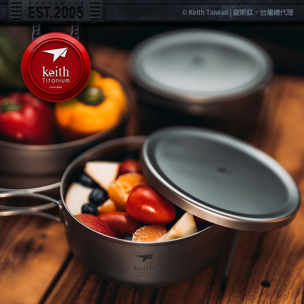 【Keith】鈦單層便當盒 800ml (Ti5327)