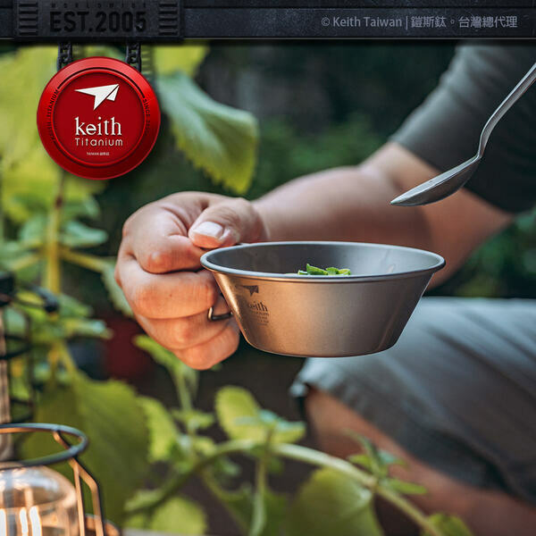 【Keith】純鈦露營杯雪拉碗 300ml