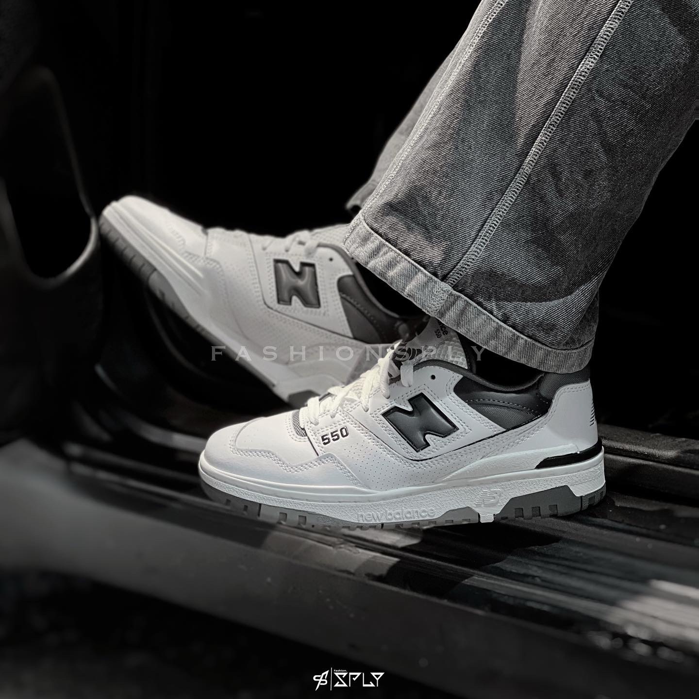 New Balance 550 White Grey Dark Grey 灰白 小Dior BB550WTG