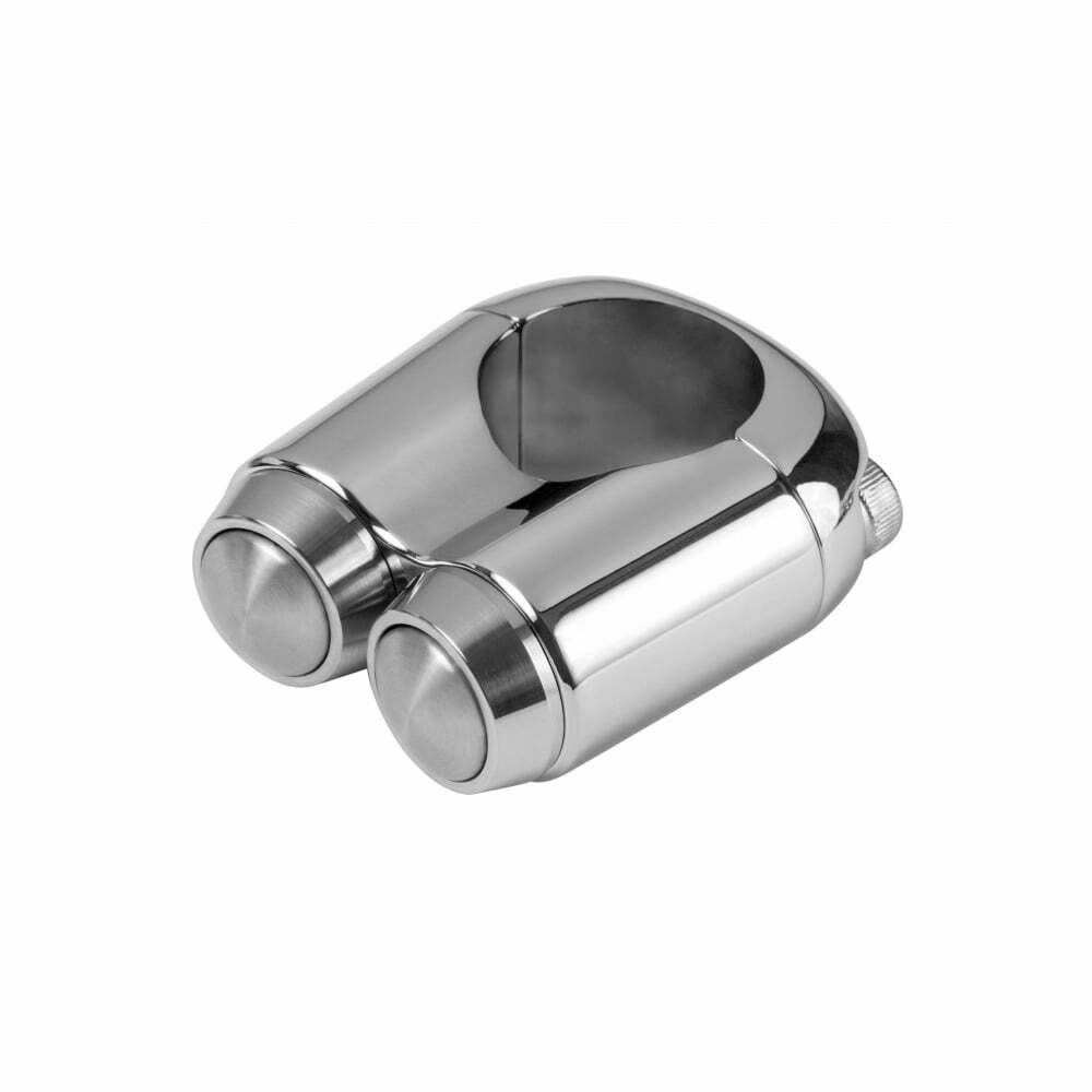 Motone 簡易開關 雙鈕 電鍍銀