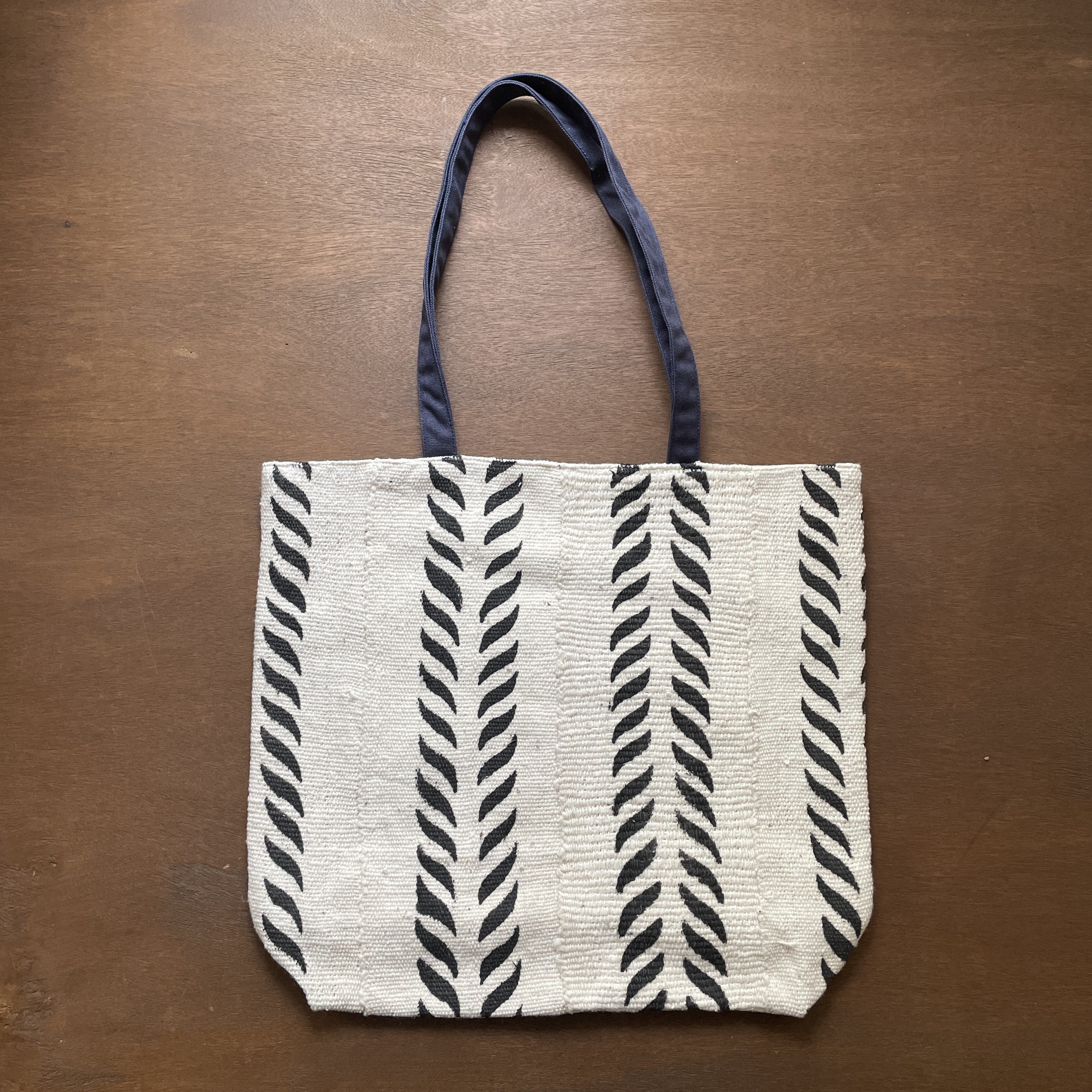 泥染提袋｜棉白 -Dalzielii｜馬利