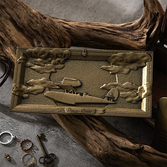 金屬置物盤 紅豬 SAVOIA S.21戰鬥機