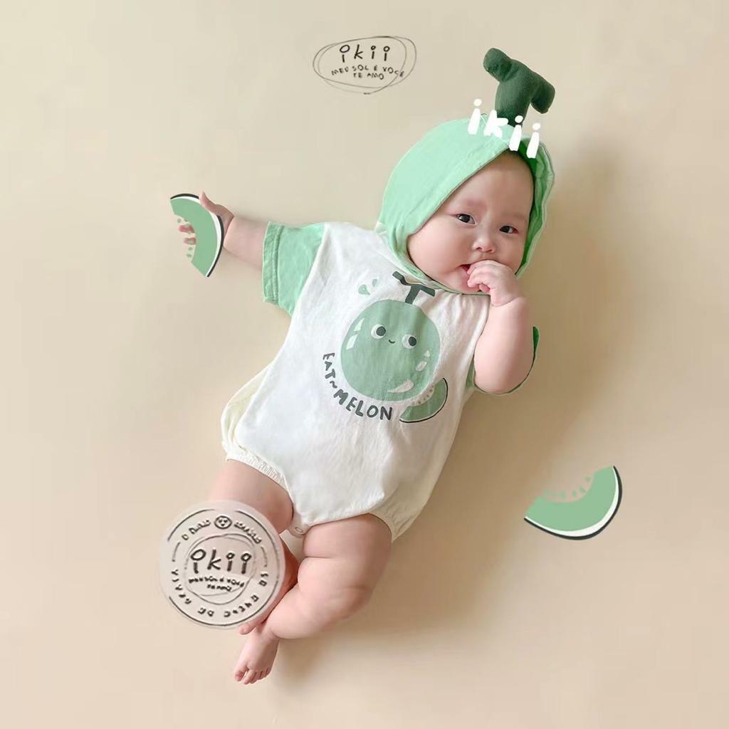 (現貨) ikii蜜瓜造型連身衫仔