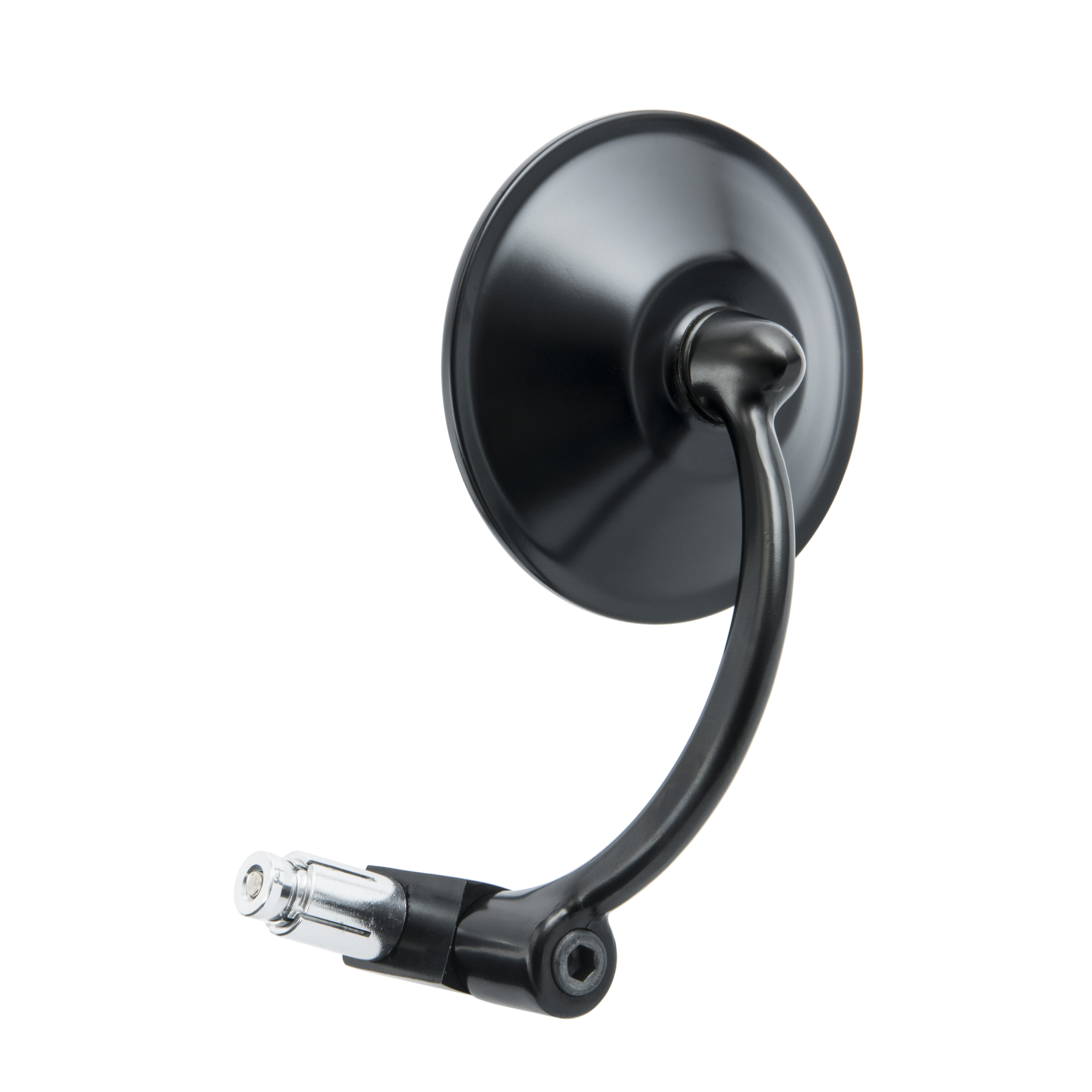 把手端 後照鏡 經典 4吋圓 黑