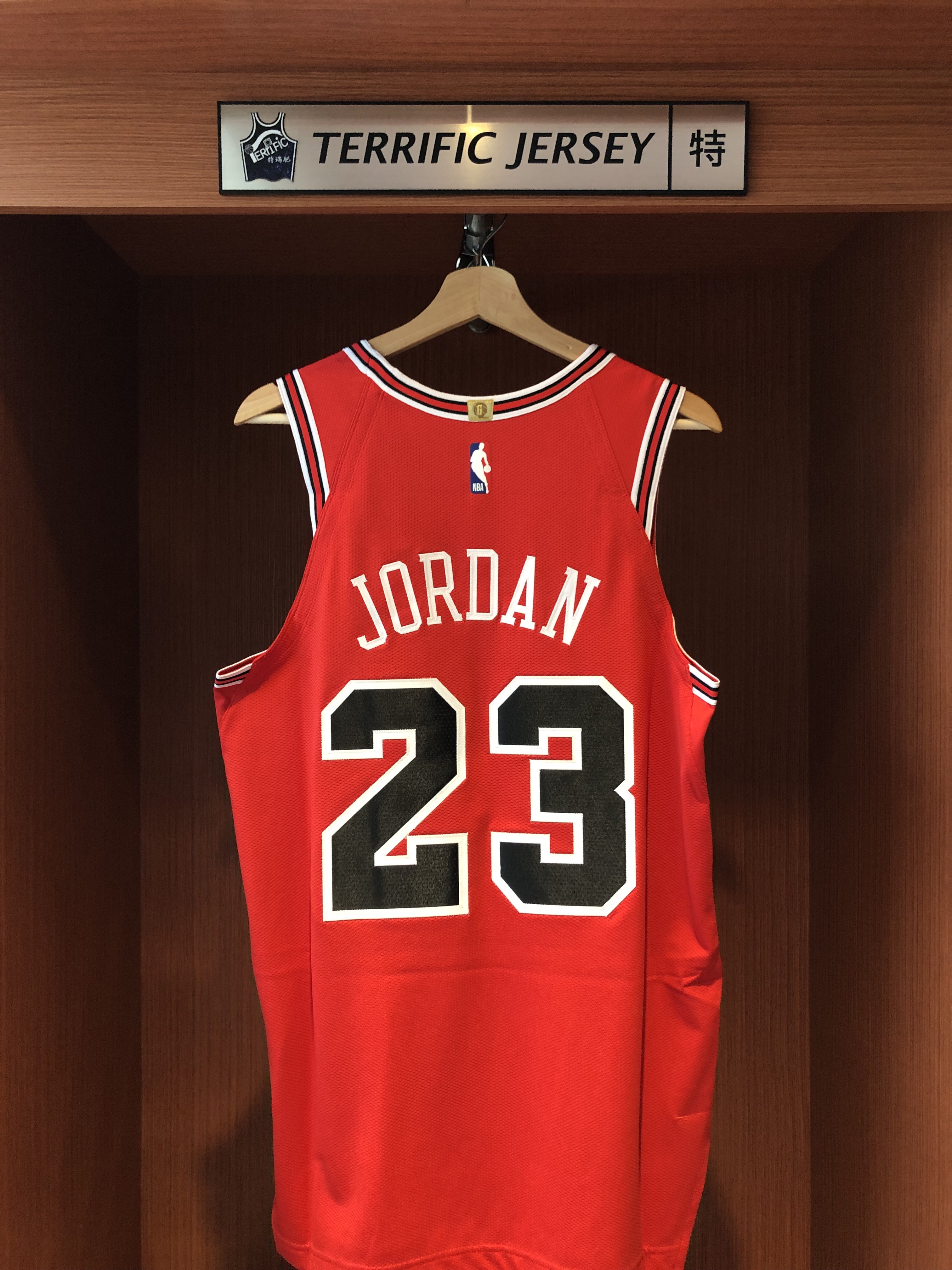 NBA球衣 Michael Jordan 芝加哥公牛紅 Icon Nike Authentic 球員版 電繡 含贊助商標 全新